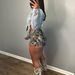Women's Unique Design Irregular Side Cutout Short Denim Top Indigo Blue Spring/Autumn Workwear Streetwear Style Metal Buttons_mkmklike.com