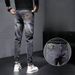 Men's Clothing Men's summer new thin elastic retro slim fit casual trendy nine point pants_mkmklike.com