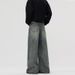 Men's Retro Vintage Wide Leg Jeans Loose Casual Straight Pants Cleanfit Archer0603_mkmklike.com