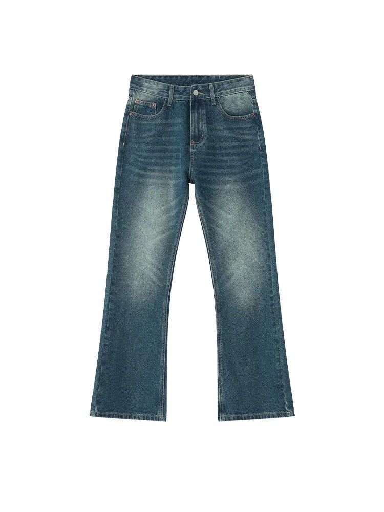 Men's Clothing Summer American Retro Jeans Cleanfit Trendy Men's Vintage Straight Leg Bootcut Jeans – 90s Retro Denim Pants With Cleanfit Aesthetic_mkmklike.com