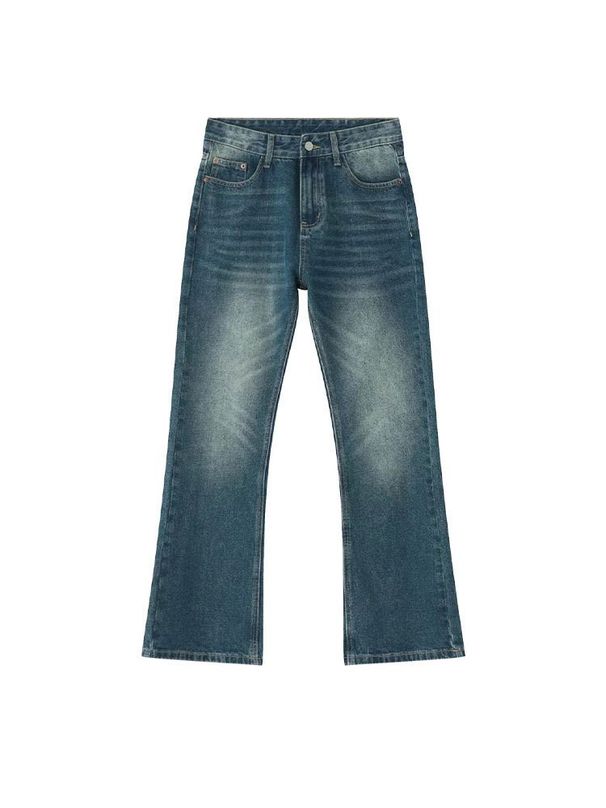 Men's Clothing Summer American Retro Jeans Cleanfit Trendy Men's Vintage Straight Leg Bootcut Jeans – 90s Retro Denim Pants With Cleanfit Aesthetic_mkmklike.com