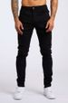Denim Men's Trendy Black Slim Fit Mid Waist Denim Micro Elastic Small Leg Pants For Men_mkmklike.com
