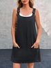 K New Denim Shoulder Strap Dress For Women, Fashionable Casual Dress For Women_mkmklike.com