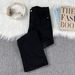 Men's And Women's Gradient Distressed Jeans Slightly Flared Loose Fit Casual Trousers Mid Waist Cotton Long Pants Black Blue_mkmklike.com