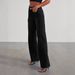 Women's Clothing Fashion Retro Raw Edge Women New High Waist Straight Leg Side Seam Stitching Frayed Denim_mkmklike.com