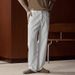 Nordmann White Jeans Men Spring Autumn Loose Straight Versatile Casual European American High Street Trendy Cool Wide-Leg Long_mkmklike.com