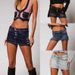 Women's Clothing New Sexy Hot Girl Denim Skirt Summer High Elastic Hip Skirt Mini Skirt Female_mkmklike.com