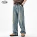 LKTM Men's Wear # American Straight Tube Piercing Jeans For Men New Trendy Brand High Grade Loose Casual Pants A92_mkmklike.com