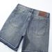 Men's Trendy Casual Denim Shorts New Style Five Point Pants Versatile Hot Fix Rhinestones_mkmklike.com