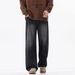 Men's Clothing Wide Leg Straight Leg Jeans Versatile Casual Pants Semi Elastic Waist INS Style American Trendy For Teens_mkmklike.com