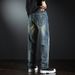 May Kaji European And American Style Jeans Men's Retro Nostalgic Loose Straight Jeans Men's Cross-border_mkmklike.com