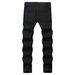 Men's Gothic Style Jeans Skull Print Straight Leg Pants Dark Fashion Denim Trousers For Hip Hop Streetwear_mkmklike.com