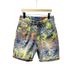 Men's Colorful Jacquard Denim Shorts Summer Casual Versatile Five Point Pants Streetwear Brand Instagram Style_mkmklike.com