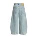 Men's Loose Banana Arc-Shaped Jeans With Pocket Design, Distressed Casual Scythe Pants_mkmklike.com
