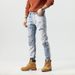Trendy High-Street Distressed Embroidered Skinny Jeans With Color-Block Pocket Design - Slim Fit Stretch Denim Pants For Men & Women_mkmklike.com