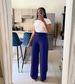 High waisted straight wide leg casual trousers_mkmklike.com