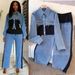 Women's Clothing Stylish New Denim Patchwork Suit With Button-down Collar._mkmklike.com