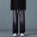 Men's Style Straight Leg Jeans High Street Retro Trendy Loose Wide Leg Floor Length Pants With Elastic Waistband Casual Long Trousers_mkmklike.com