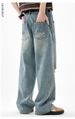 Vintage Streetwear Destroyed Jeans For Men – Oversized Distressed Denim With Knee Rips & Frayed Hem (Relaxed Straight Fit, Unisex Baggy Silhouette)_mkmklike.com