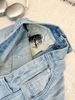 Women's Light Blue Washed Cotton Straight Leg Jeans Cat Whiskers Gardener Style Regular Fit Solid Denim Jeans For Spring/Autumn_mkmklike.com