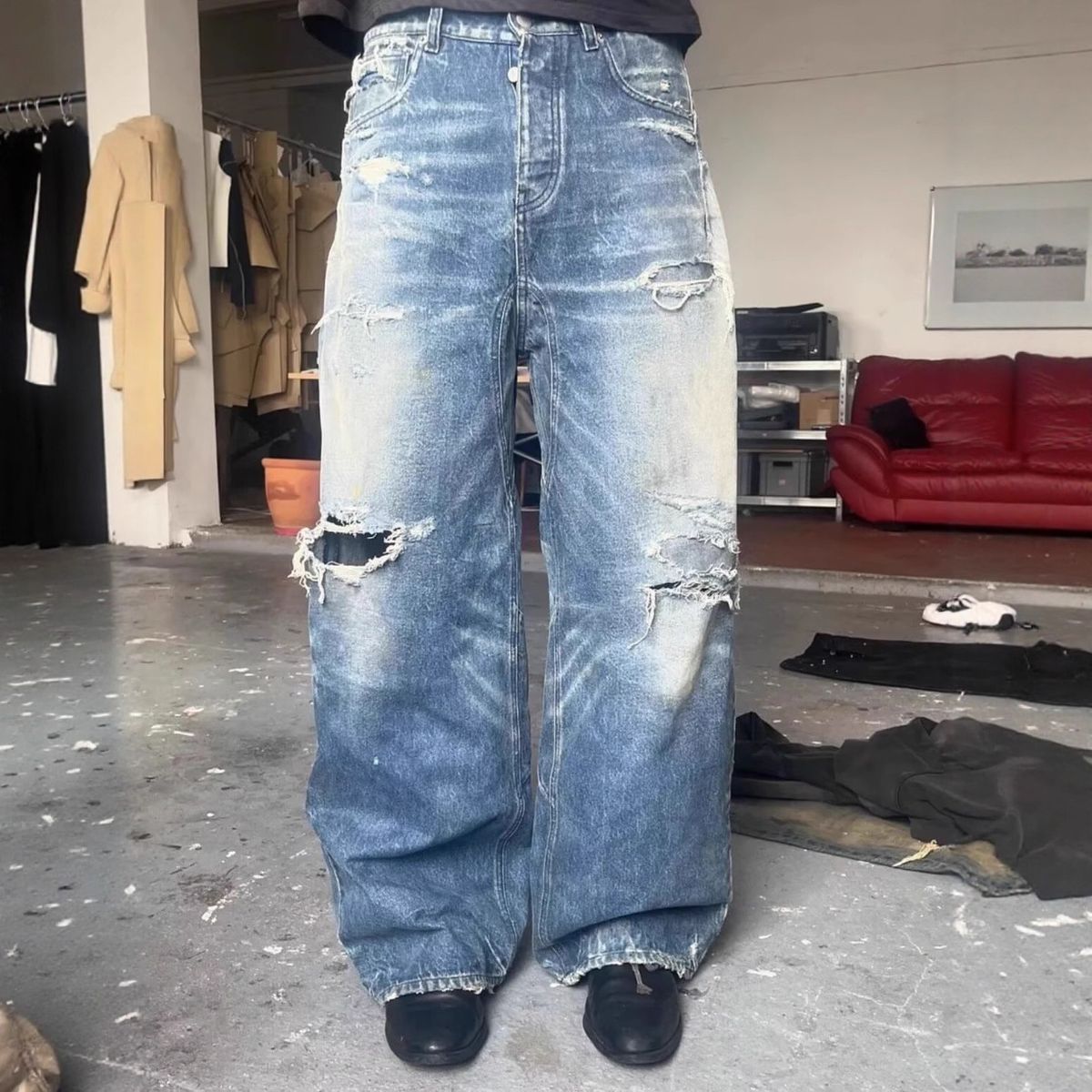 Men's Clothing Men's Classic Washed Denim Jeans High Quality Straight Leg Loose Fit Casual Jeans For Men For Formal & Casual_mkmklike.com