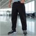 Russian Men's Black Loose Fit Jeans Mid Waist Straight Leg Pants With Slight Stretch For Comfortable Wear_mkmklike.com