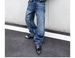 Men's Washed High Street Retro Loose Wide Leg Jeans Straight Leg Trousers American Trendy Unisex Style_mkmklike.com