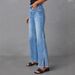 Women's Clothing High Waist Fashion Split Straight Stretch Jeans_mkmklike.com