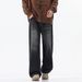 Men's Clothing Whiskered Straight Leg Jeans Retro Casual Long Pants Trendy Versatile For Teenagers_mkmklike.com