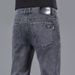 Men's Slim Fit Straight Leg Jeans - Stretch Denim Pants For Casual Wear | Comfortable & Stylish | Black & Gray Options_mkmklike.com