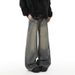 Men's Washed Distressed Patchwork Jeans Straight Leg Loose Fit Wide Leg American High Street Style Trendy Cool Retro Long Pants_mkmklike.com