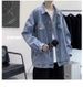 Northfold Men's Denim Jacket Autumn New Hong Kong Loose Japanese American Style Coat Top_mkmklike.com