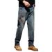 Guofeng Koi Embroidered Jeans Men's Elastic Straight Tube American Retro Large Size Jeans Men's Cross-border Delivery_mkmklike.com