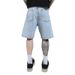 Men's Summer Five Point Denim Shorts Blue Versatile Simple Style Trendy Pants Non Stretch Mid Length Youth Clothing_mkmklike.com
