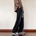 Nordmann Black Jeans For Men Spring And Autumn Loose Straight Oversize Trendy American High Street Wide Leg Pants_mkmklike.com