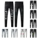 Fashionable Mens Skinny Distressed Denim Designer Jeans With Rips - Slim Fit Biker Styles_mkmklike.com
