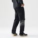 Men's Clothing Gradient Black Denim Trendy Men's New Patchwork Jeans Hip Hop Ins Trend High Street Trendy Straight Trousers_mkmklike.com