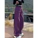 Vintage Wide-Leg Jeans For Women – High-Waisted Straight Fit Trousers (S-5xl, Distressed Wash, No Belt Included)_mkmklike.com