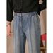 Men's Clothing Retro Jeans Fashion Straight Versatile Quality Casual Pants Business Elastic Waist Nine Point Pants_mkmklike.com