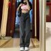 Women's High-Waisted Straight-Leg Jeans - Stretch-Free Cotton Wide-Leg Trousers For Spring & Fall (Black Grey/Blue/White, S-2XL)_mkmklike.com