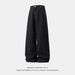 Vintage Washed Black Denim Jeans For Men - High Street American Style Relaxed Straight Leg Casual Pants_mkmklike.com