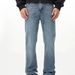 Men's Clothing Classic Distressed Washed Straight Leg Fitted Jeans Retro Nostalgic Pants_mkmklike.com
