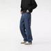 Vintage Washed Blue Jeans For Men - Relaxed Straight Fit Denim Pants (S-XXXL, Unisex 90s Retro Street Style)_mkmklike.com