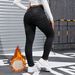 Fleece Lined Skinny Jeans For Women Plus Size Slim Waist Casual Style Denim Trousers_mkmklike.com