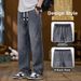 Premium Stretch Rayon Jeans For Big & Tall Men – Ultra-Lightweight Relaxed Fit Jogger Pants (Up To 300lbs) In Grey & Blue_mkmklike.com