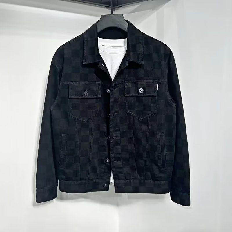 Denim Jacket Men's Spring And Autumn 2025 New Loose Large Size Men's Fashion Casual Autumn Coat_mkmklike.com