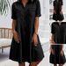Women's Clothing Women's Denim Dress Large Size Dress Now_mkmklike.com