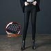 Women's Fleece-lined Thickened Jeans For Autumn And Winter, Plaid Inner Fleece Warm Pants, High-waisted,_mkmklike.com