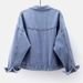 Oversized Korean Style Denim Jacket For Women – Loose BF Fit Short Top With Classic Indigo Wash (S-4XL)_mkmklike.com