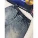 Men's American Style Washed Pleated Denim Shorts Summer Outerwear Shark Gill Drawstring Five Point Casual Mid-Length Pants_mkmklike.com